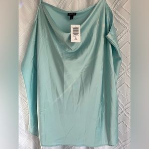 Torrid silk like blouse in light teal new with tags